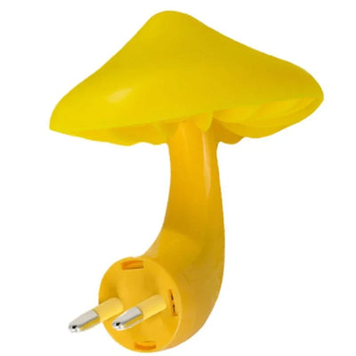 Bedroom Led Night Light Mushroom Wall Socket